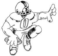 Cartoon Football Player Clip Art N42