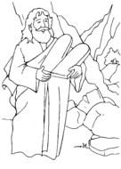 Moses Ten Commandments Coloring Page N2