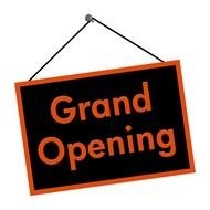 Grand Opening as a graphic illustration