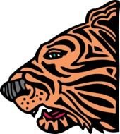 Tiger Head Clip Art N23