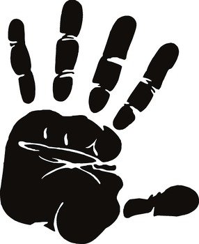 Hand Print Clip Art N43