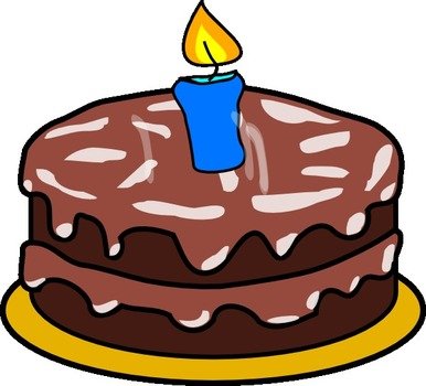 Birthday Cake One Candle
