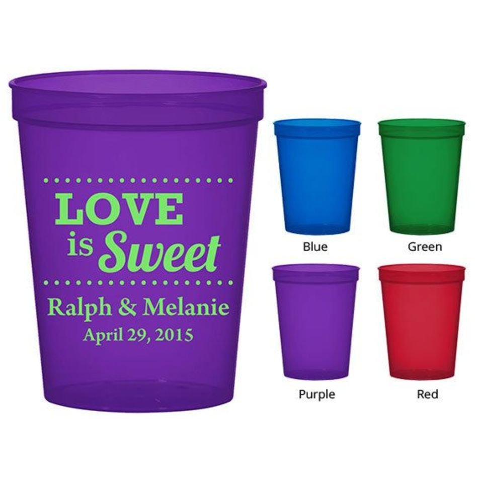 16 Oz Custom Translucent Plastic Cups Clipart 1499 Love Is Sweet
