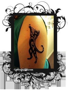 Tribal Cat Tattoo N2