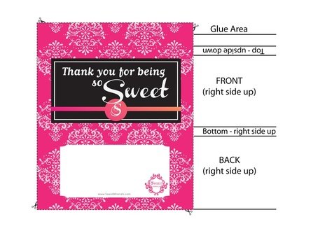 Candy Bar Wrapper Template N2