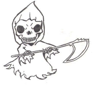 Grim Reaper Cartoon Drawings