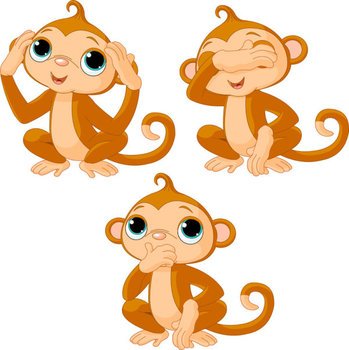Cute Cartoon Monkeys N22