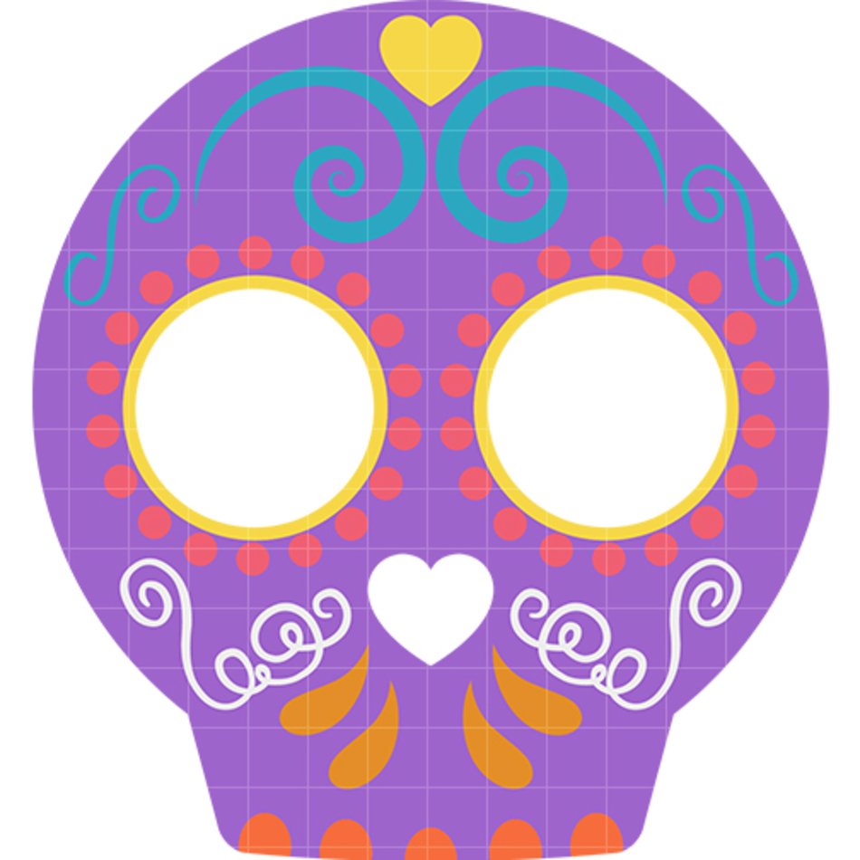 Sugar Skull Clip Art N28