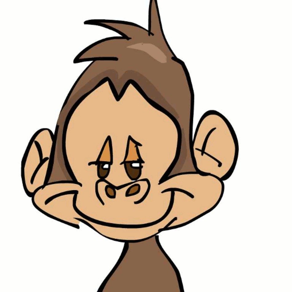 Cartoon Girl Monkey N4