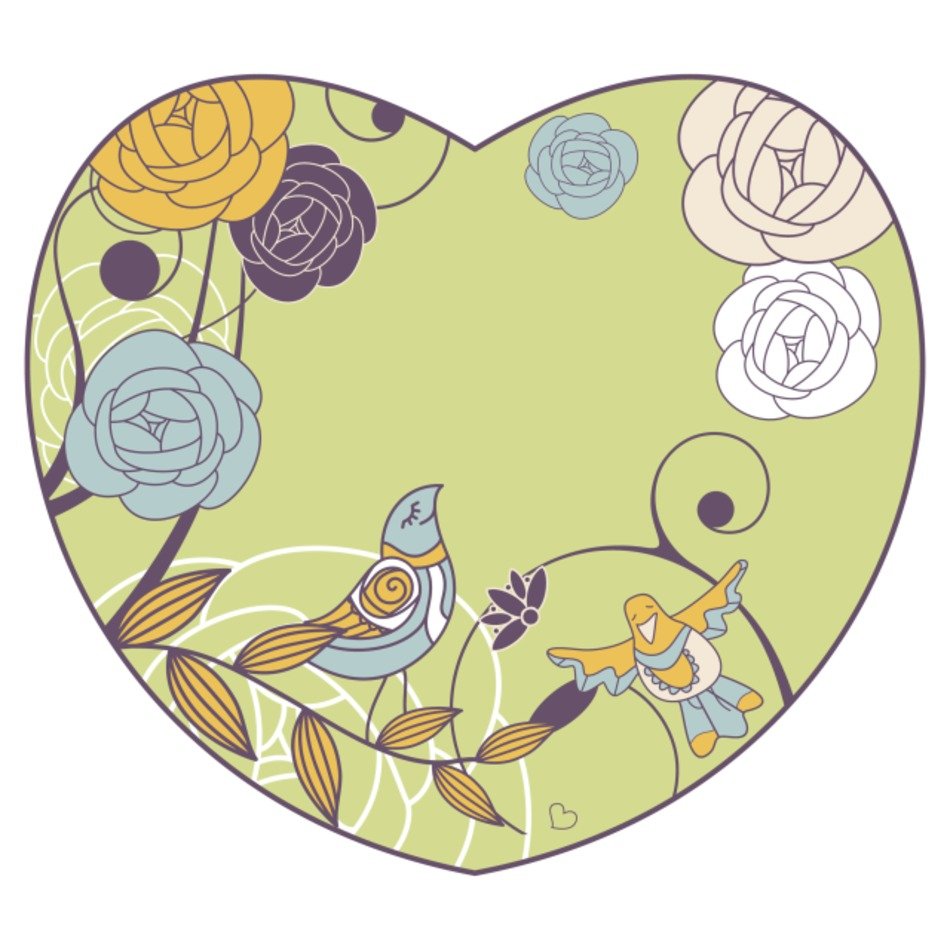 Vintage Birds And Flowers Clip Art N5