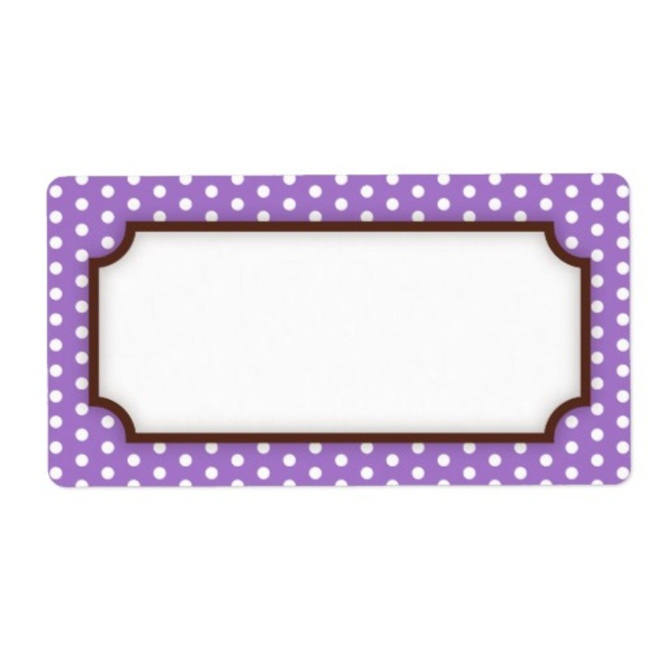 Purple Polka Dot Border N3