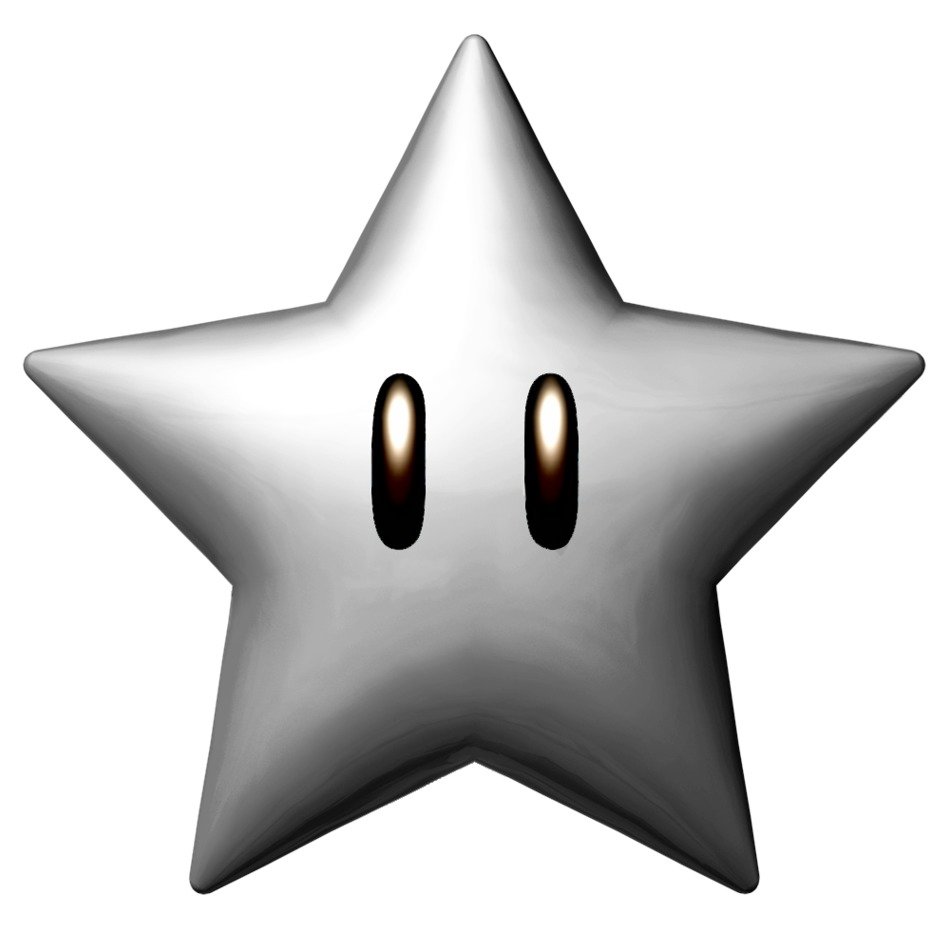 gray star on a white background
