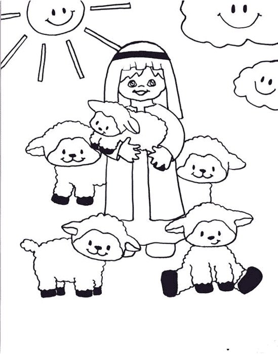 Shepherd Coloring Page N4
