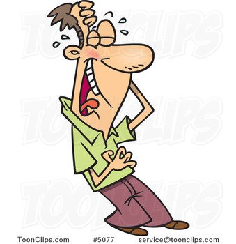Cartoon Man Laughing N3