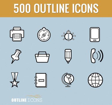 Outline Icons Only