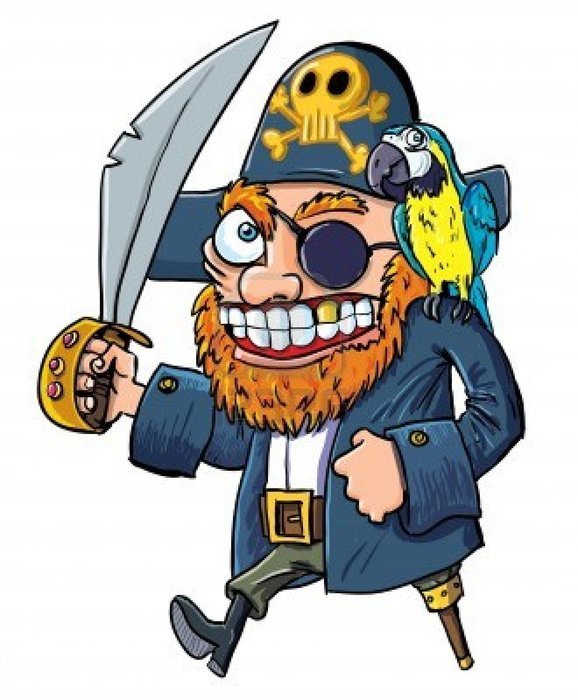 Cartoon Pirate drawing