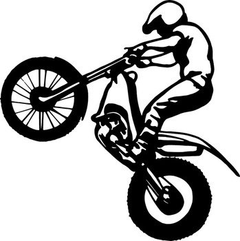 Cartoon Dirt Bike Coloring Pages