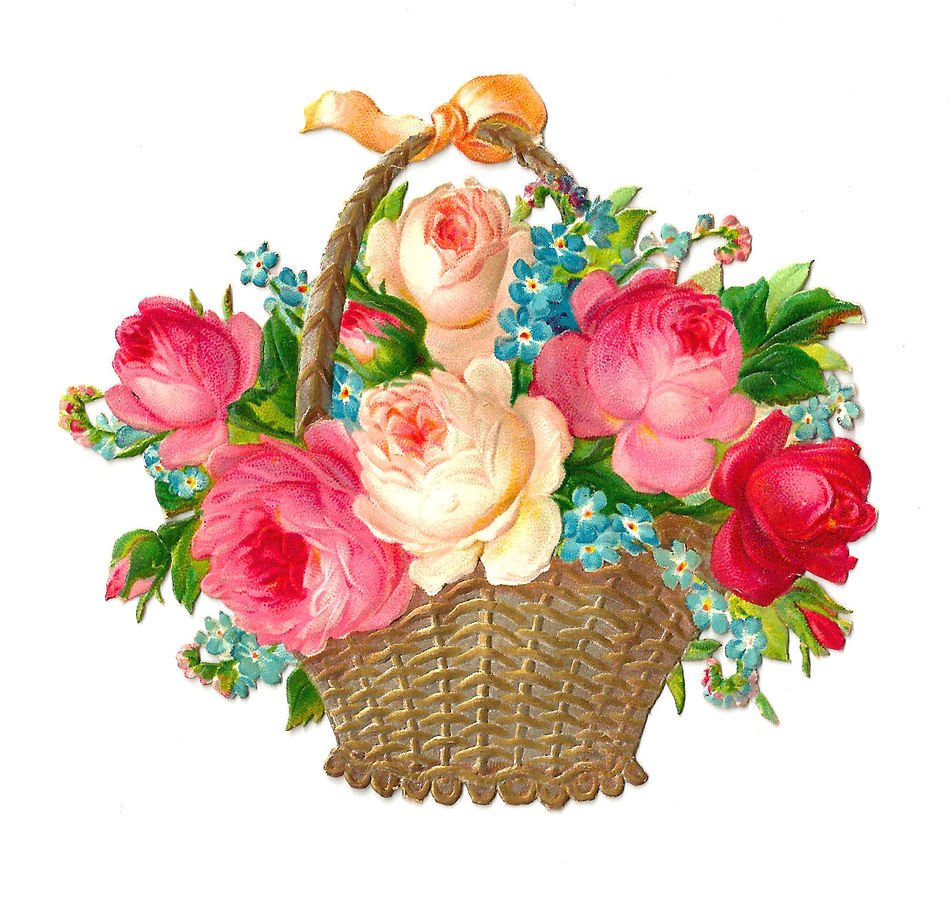 Vintage Flowers as a Clip Art