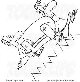 Cartoon Stairs Going Up N2