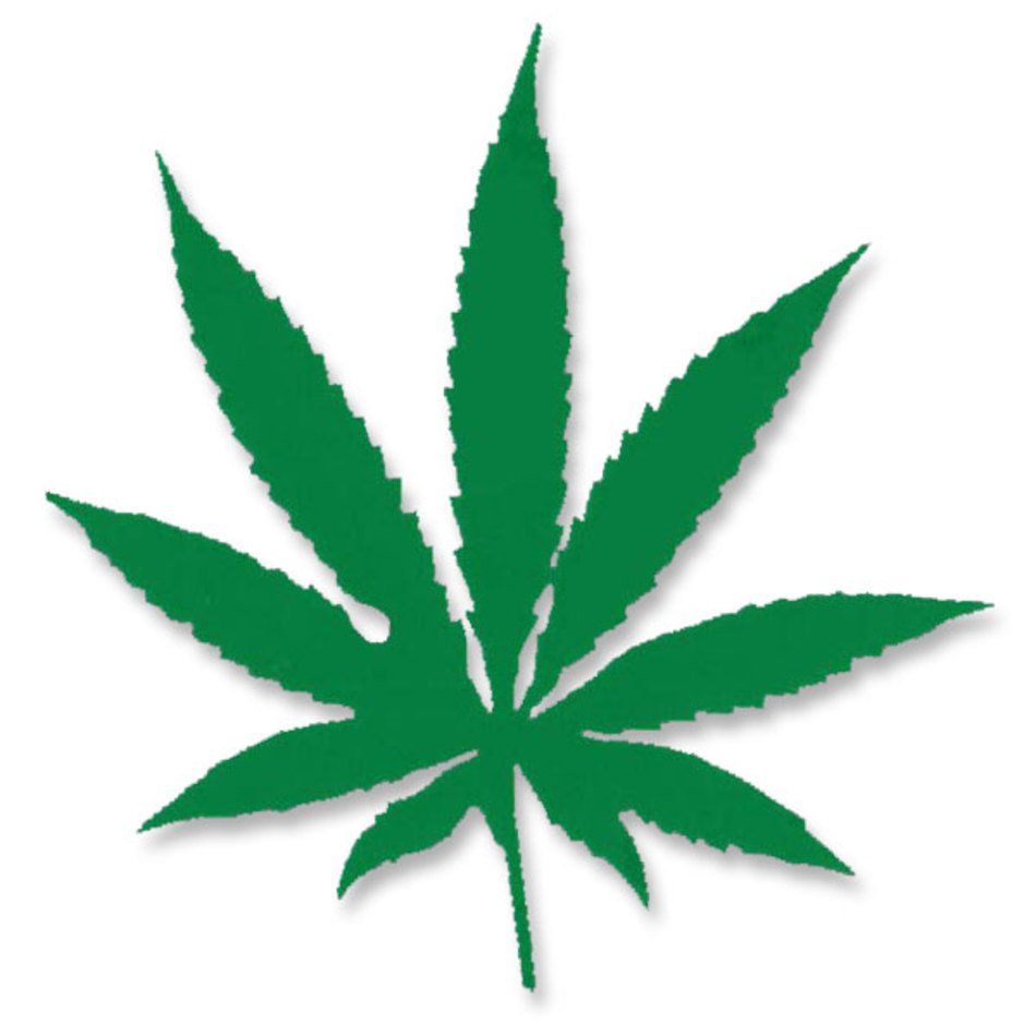 Marijuana Pot Leaf Cut Out