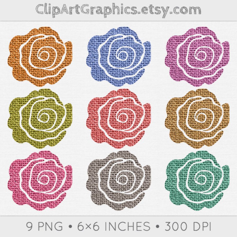 Pink Rose Flower Clip Art N2