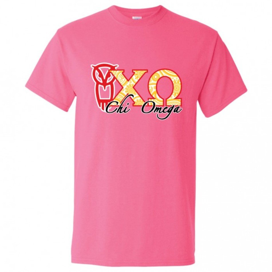 Pink Shirt With White Letters