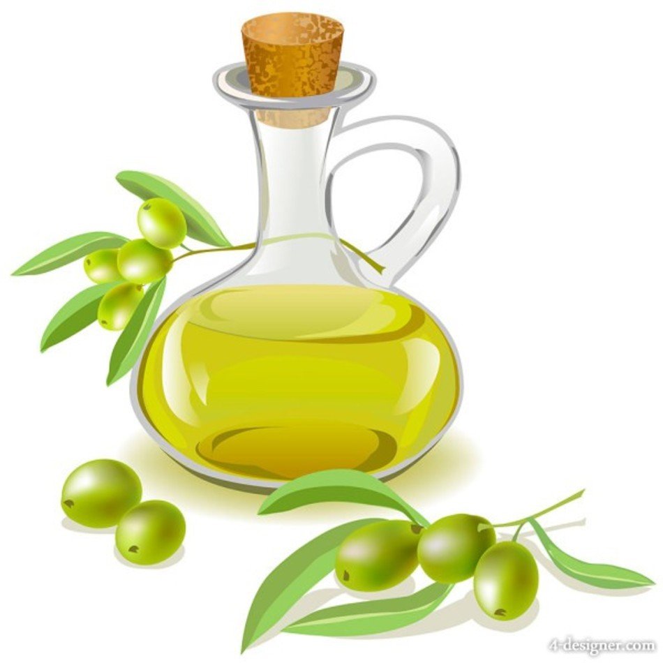 Cartoon Olive Oil Bottle N2