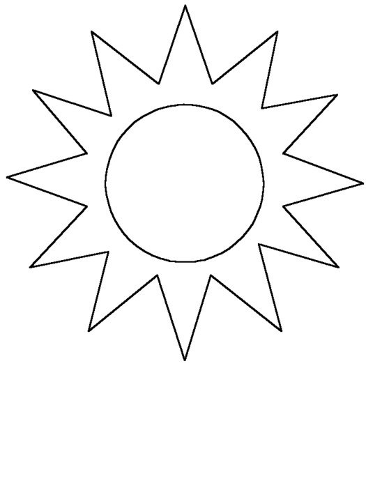 Sun Coloring Pages N7