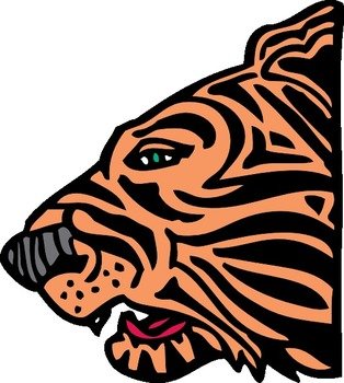 Tiger Head Clip Art N23