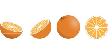 graphic image of different oranges