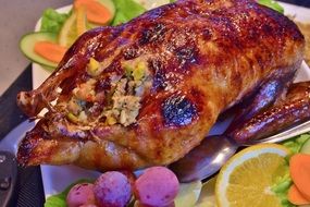 stuffed duck for the holiday