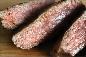 Tasty steak close up