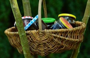 homemade jam jars