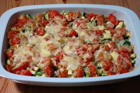 vegetable casserole with cheese