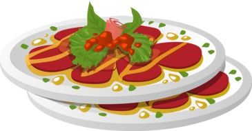plate food drawing