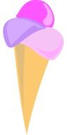 juicy tasty ice cream drawing
