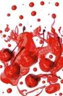 artful picture of cherries