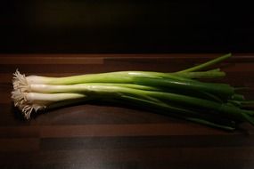 natural bundle of green onion