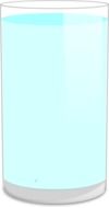 full water glass drawing