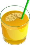 graphic image of orange juice in a glass