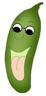 painted laughing cucumber
