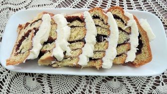 cinnamon bread with cream cheese