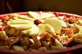 fruit apple pie