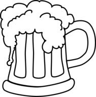 beer mug drawing