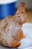 easter bunny as a sponge cake