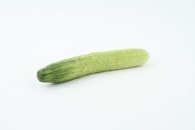 organic cucumber on white background