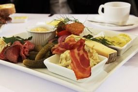 Bacon,cheese and other snacks