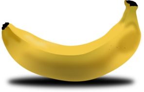 graphic image of a yellow banana