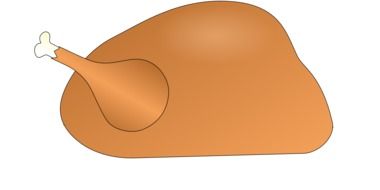 drawing chicken cooked