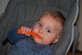 Baby with the spoon